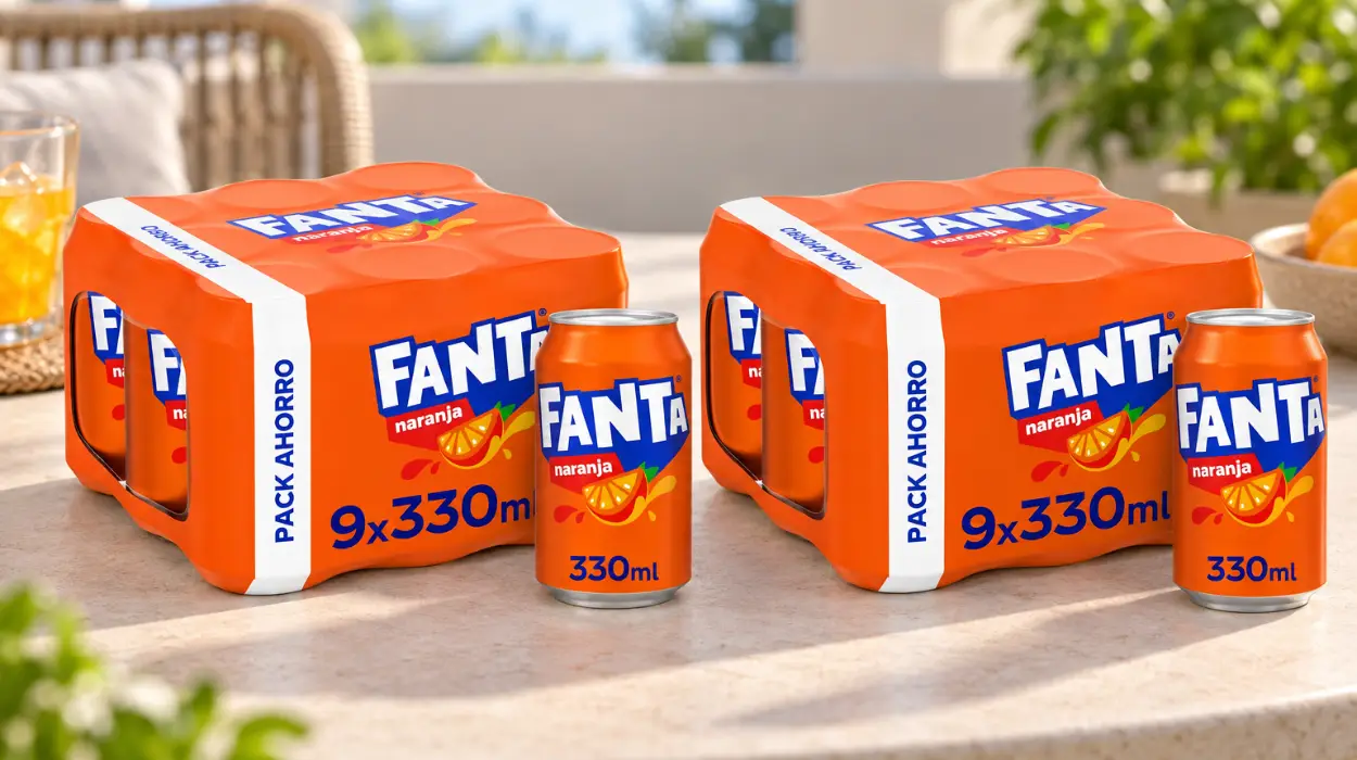 Pack de 18 latas de Fanta Naranja de 33 cl