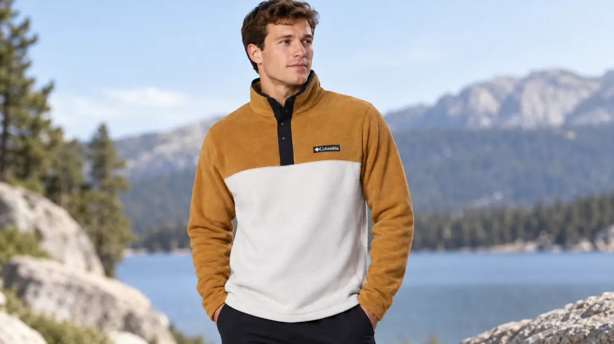 Forro polar Columbia Steens Mountain Half Snap II para hombre, cálido y cómodo