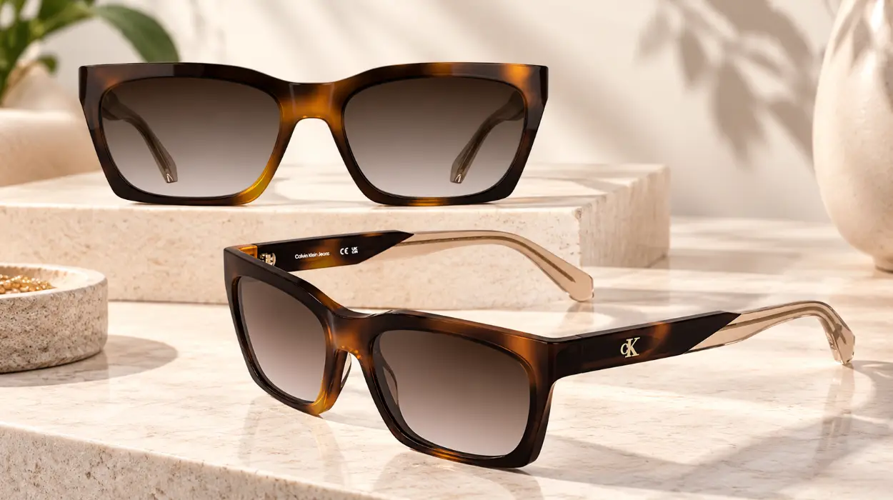 Gafas de sol Calvin Klein Jeans con montura cat eye para mujer