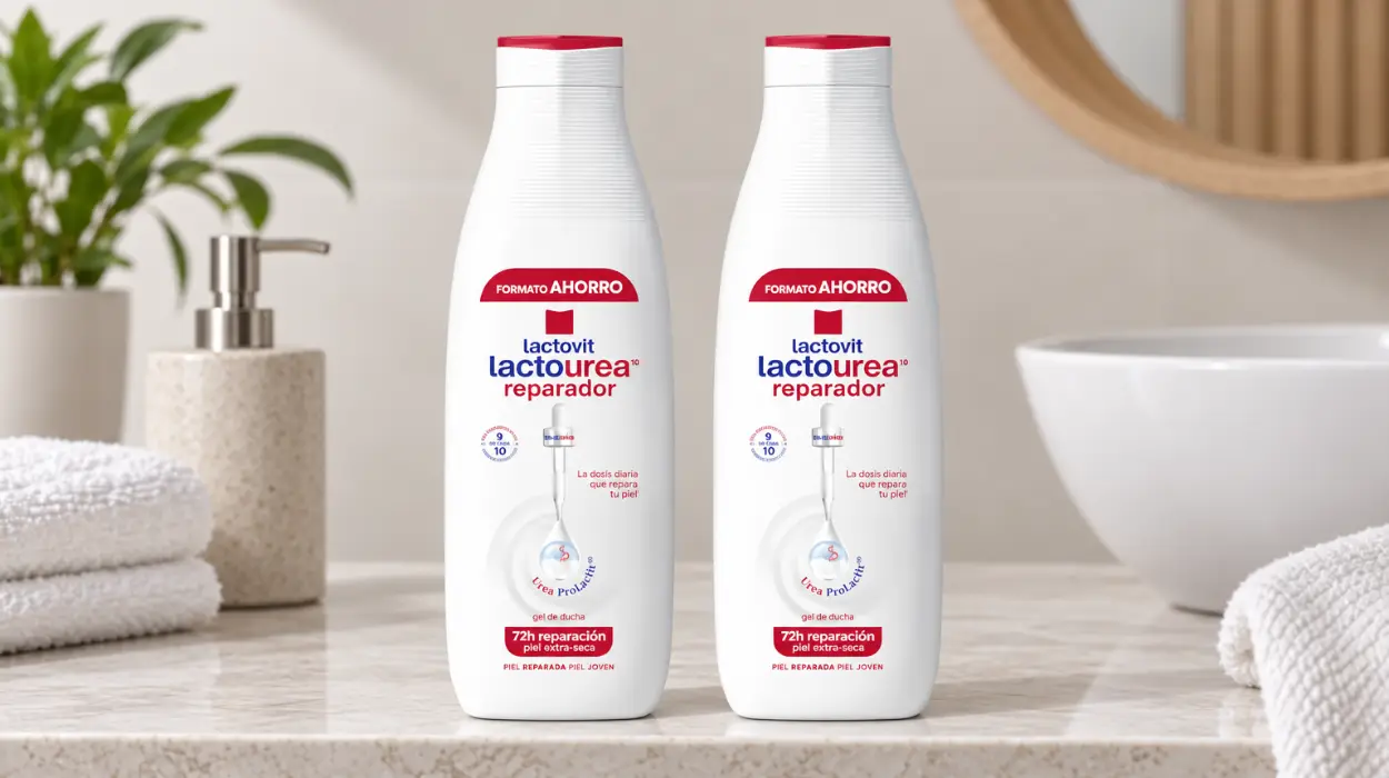 Pack x2 Gel de ducha reparador Lactovit Lactourea Urea ProLactic10 de 750 ml