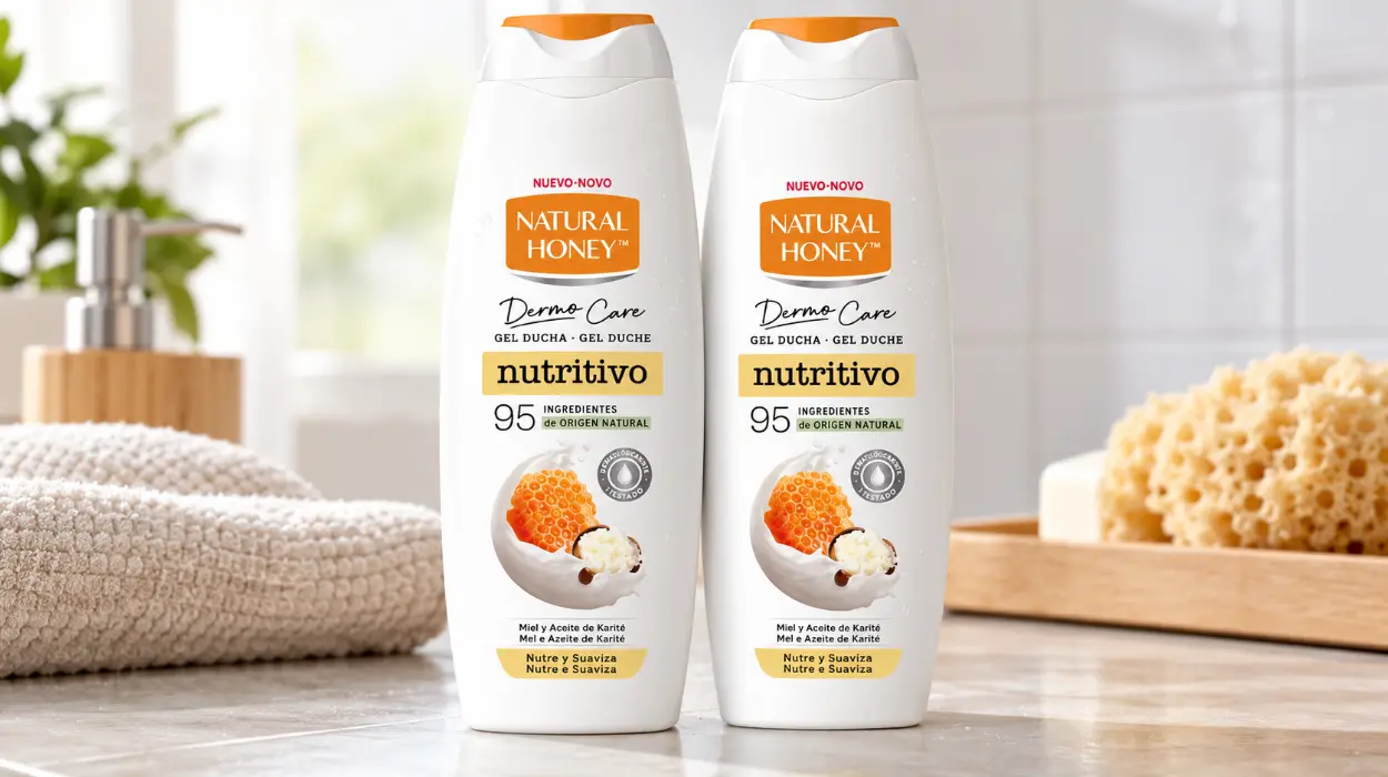 Pack x2 Gel de ducha nutritivo Natural Honey Derma Care con miel y manteca de karité de 650 ml
