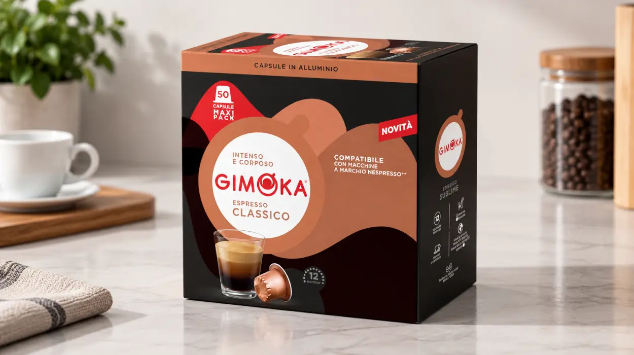 Pack x50 cápsulas Gimoka Espresso Classico, intensidad 12/13
