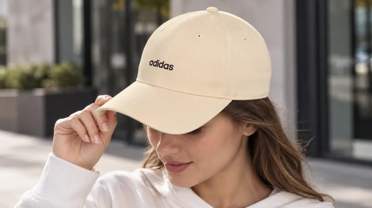 Gorra de béisbol Adidas Linear Sand bordada unisex