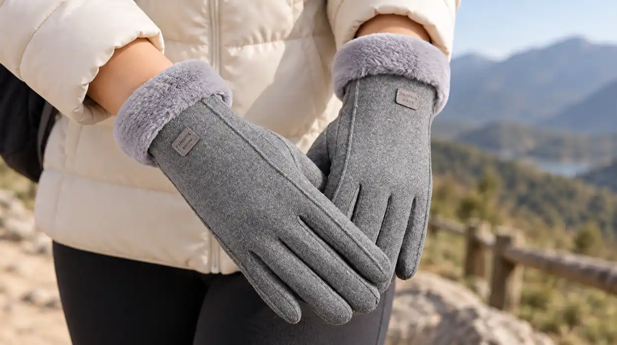 Guantes SamHeng térmicos y táctiles con forro polar para mujer
