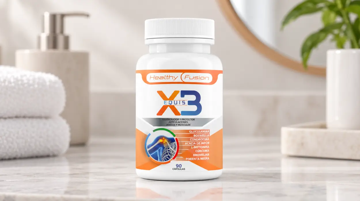 Complemento Healthy Fusion X3 con glucosamina, condroitina y cúrcuma, 90 cápsulas