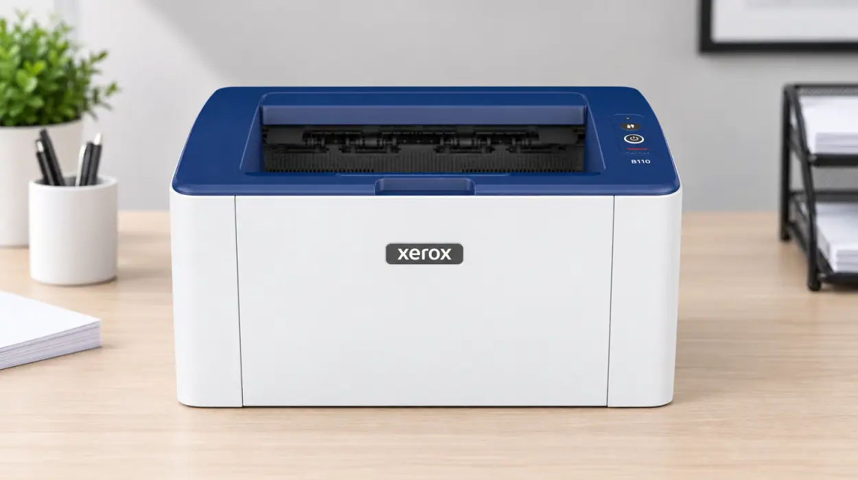 Impresora láser Xerox B110 inalámbrica, compacta y con impresión monocromo A4