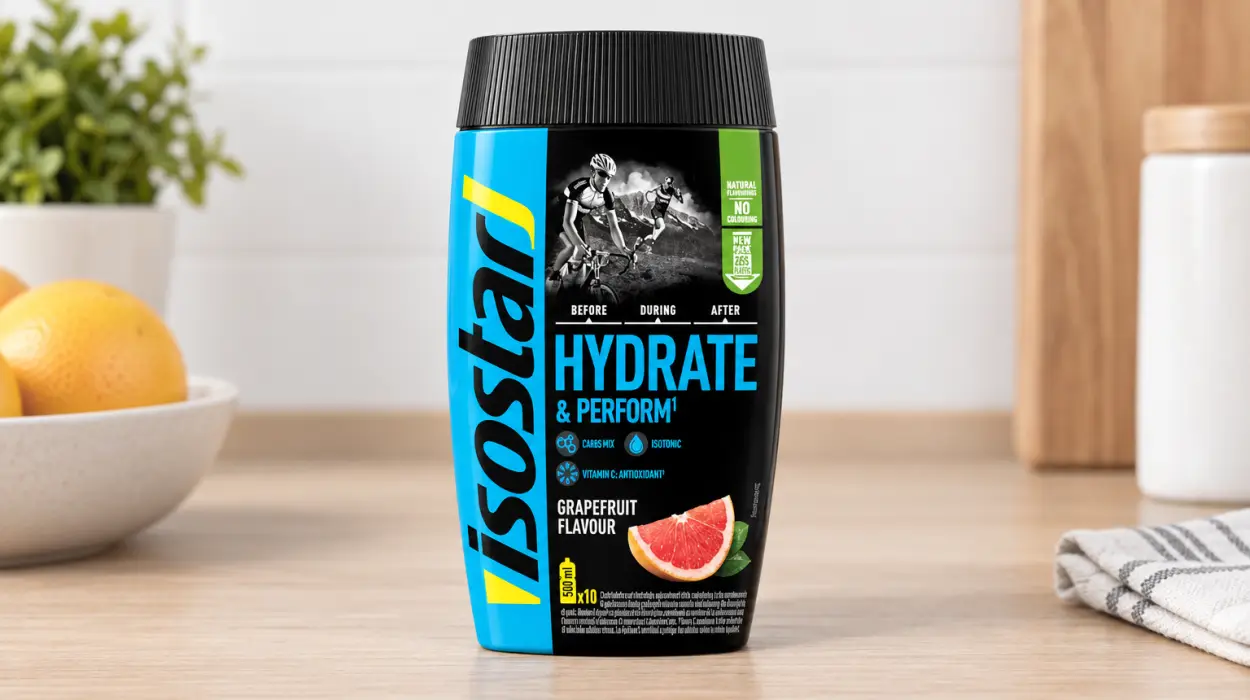 Bebida isotónica Isostar Hydrate & Perform de pomelo, 400 g y 10 raciones