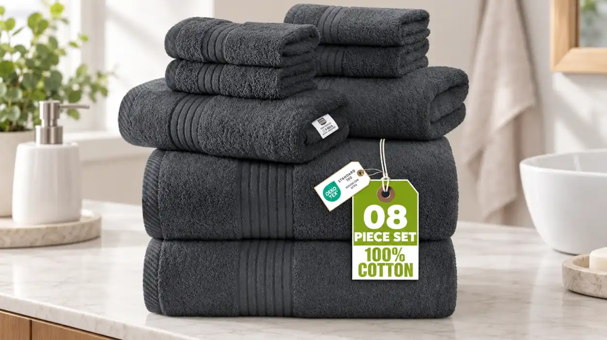 Juego de 8 toallas Utopia Towels para el baño