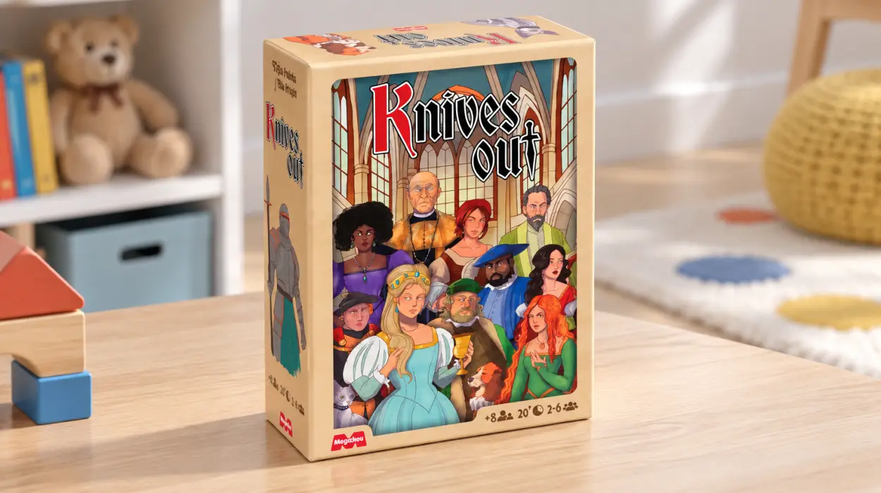 Juego de mesa de estrategia Knives Out para grupos de 3 a 10 jugadores
