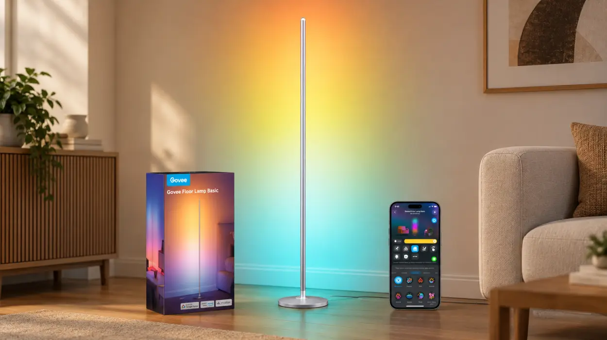 Lámpara de pie LED Govee RGBIC regulable de 2700 a 6500 K y 1000 lúmenes