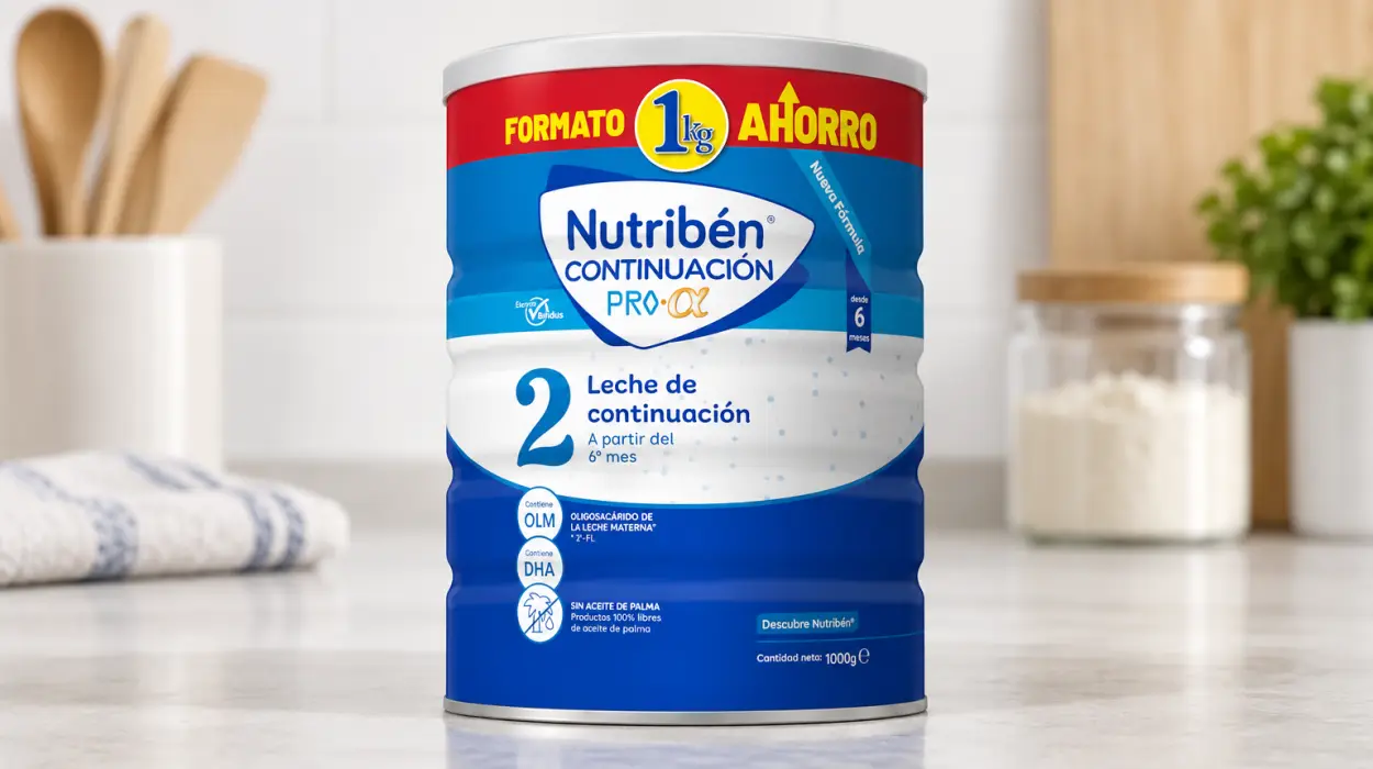 Leche en polvo de continuación Nutribén Pro Alfa 2 de 1 kg