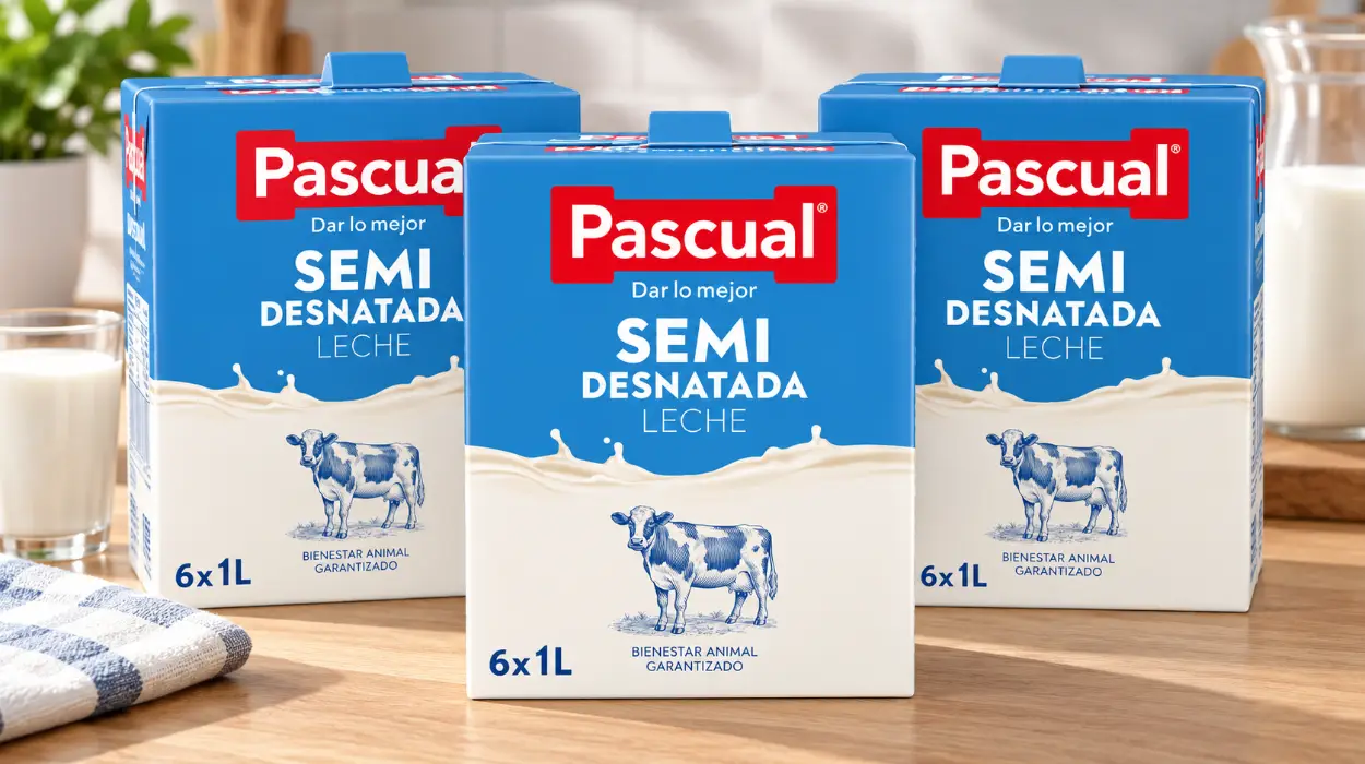 Pack x18 briks Leche Pascual semidesnatada de 1L