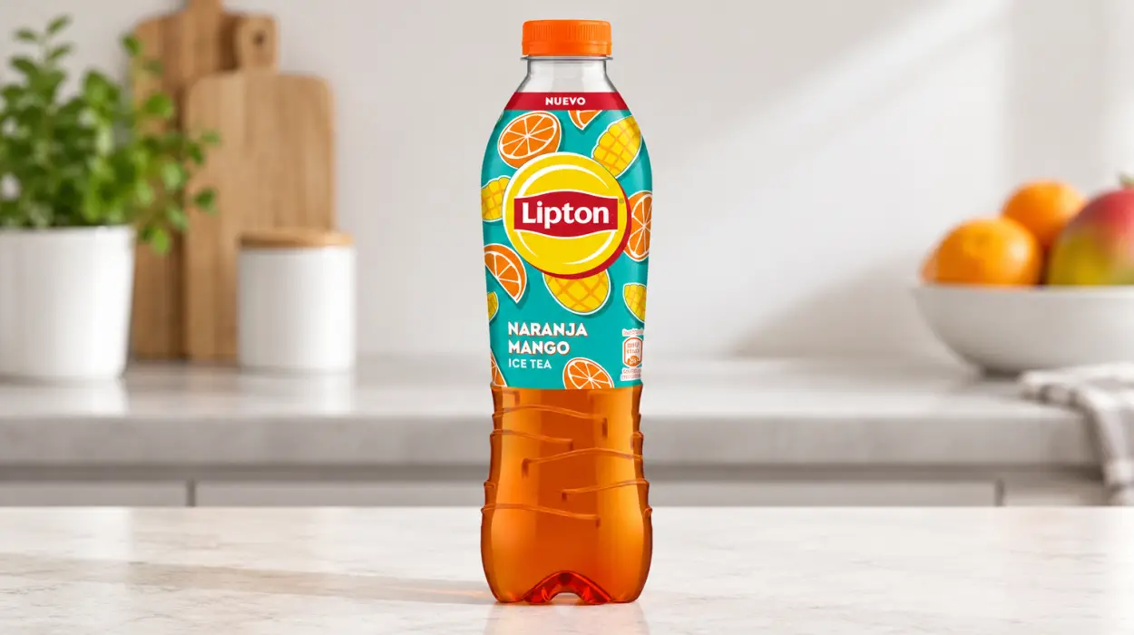 Lipton Ice Tea Naranja Mango en botella de 1 litro