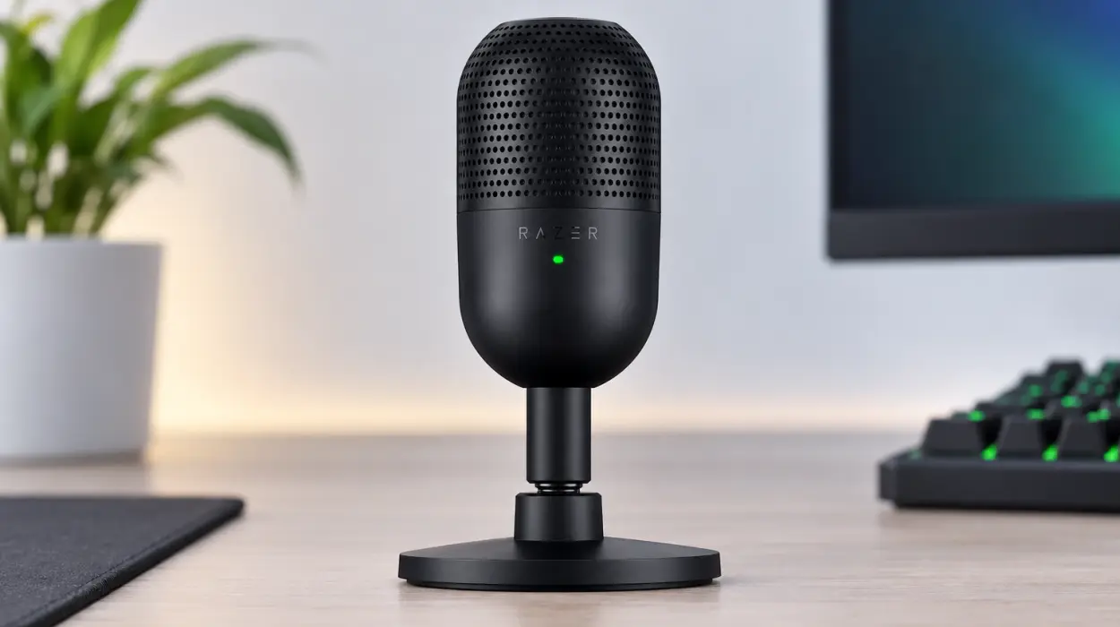 Micrófono USB Razer Seiren V3 Mini ultracompacto con sensor Tap-to-Mute