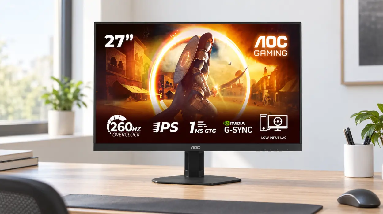 Monitor gaming AOC 27G4ZRE de 27 pulgadas, 260 Hz y panel Fast IPS