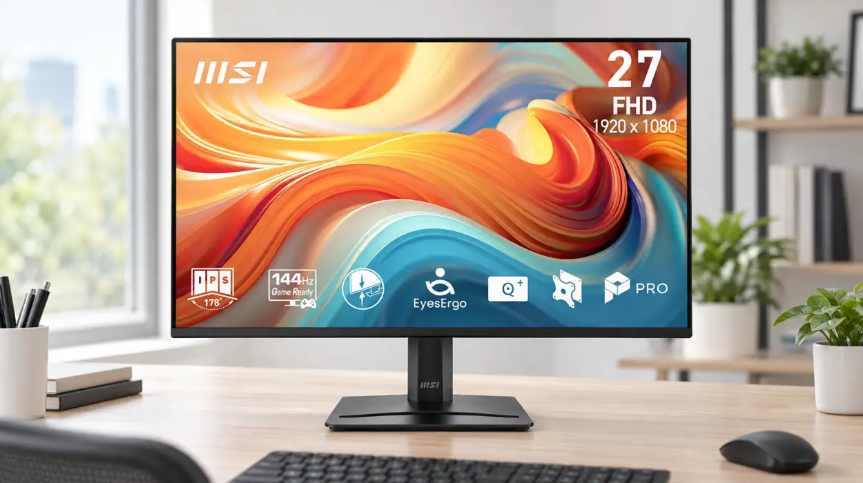 Monitor MSI Pro MP275A E14L de 27 pulgadas y 144 Hz