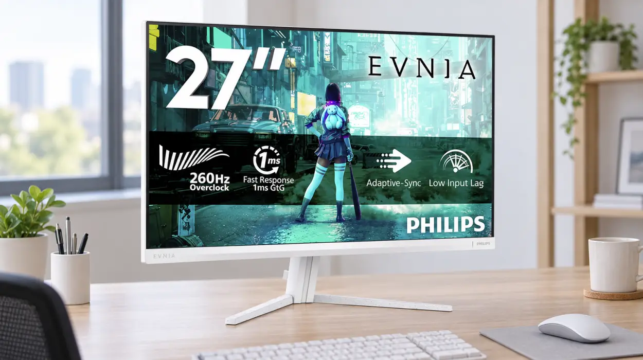 Monitor Philips Evnia 27M2N3201PL de 27 pulgadas y 260 Hz