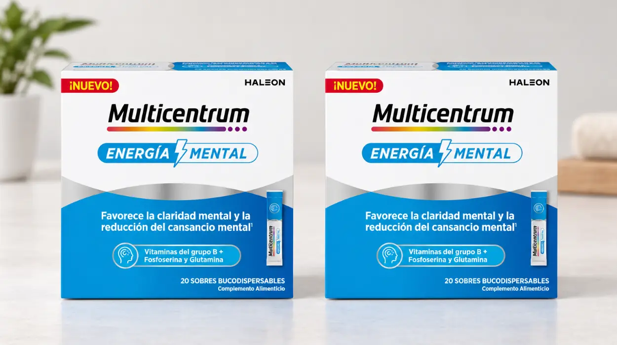 Pack x2 Multicentrum Energía Mental de 20 sobres