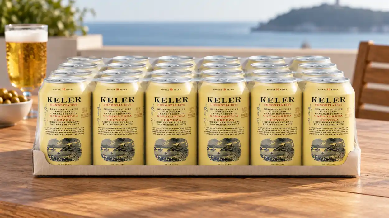Pack x24 latas de cerveza Keler de 33 cl