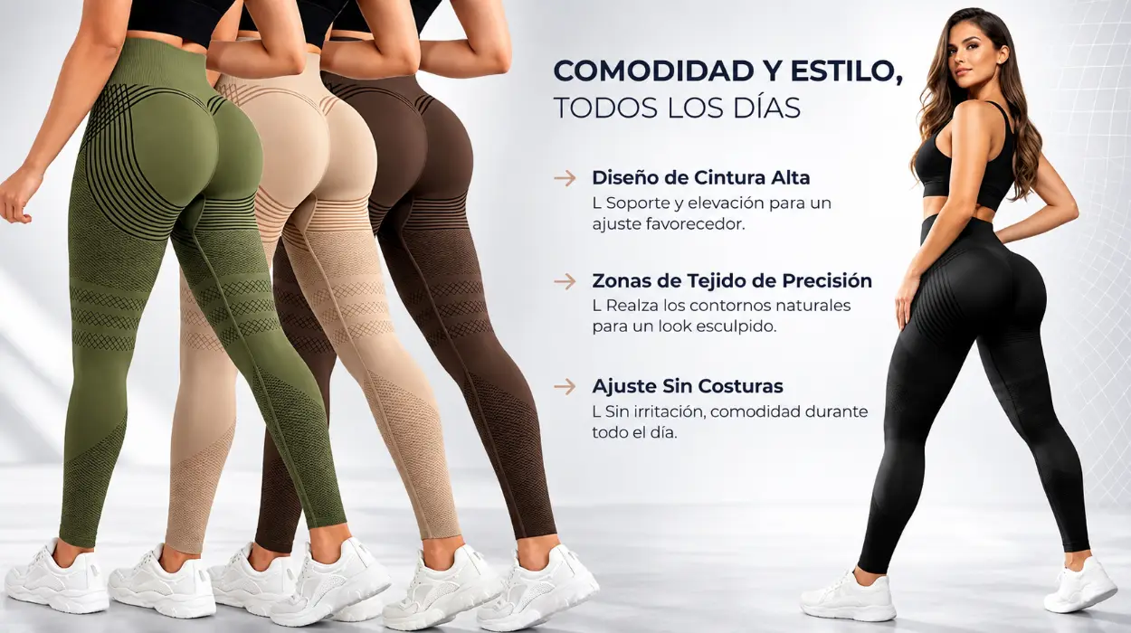 Pack x3 leggings deportivos 3D para mujer