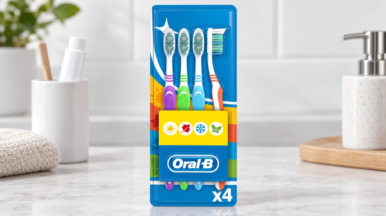 Pack de 4 cepillos Oral-B Shiny Clean Medium Robin Hood