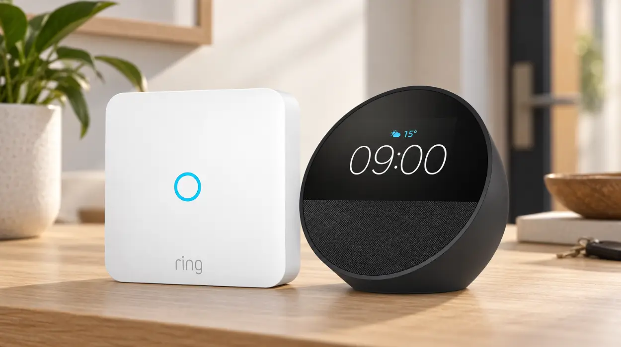 Domótica fácil: Despertador Echo Spot con Alexa + Ring Intercom para abrir el portal desde el móvil por sólo 69,99€ con cupón (-33%)