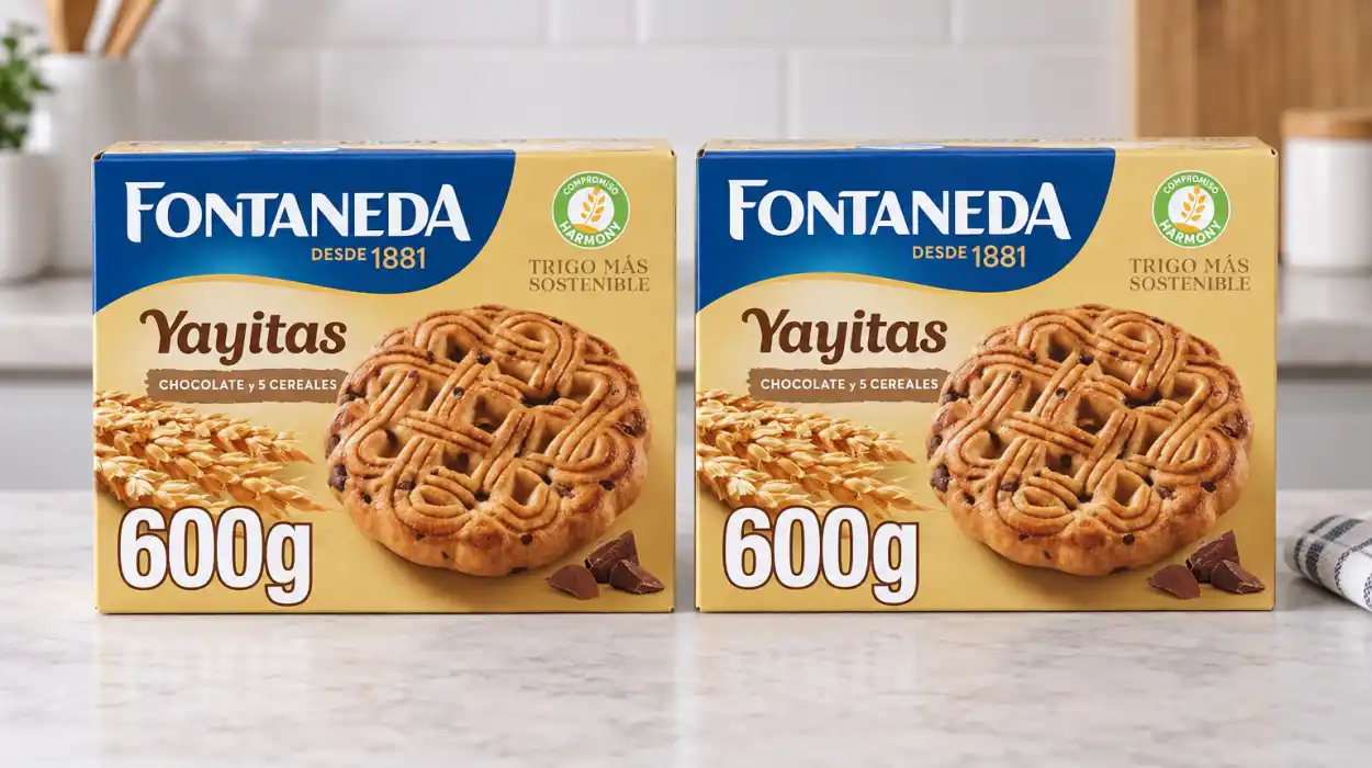 Pack x2 de galletas Fontaneda Yayitas con pepitas de chocolate de 600 g