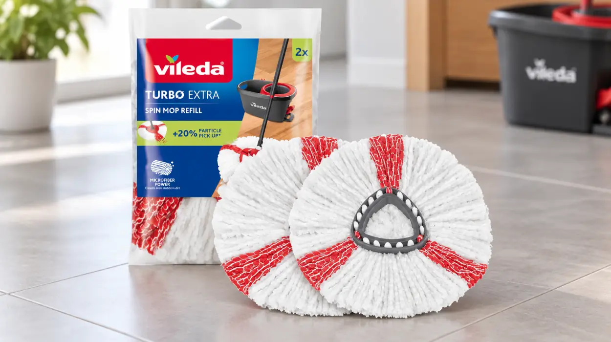 Pack de 2 recambios originales Vileda Turbo para fregona de suelos duros