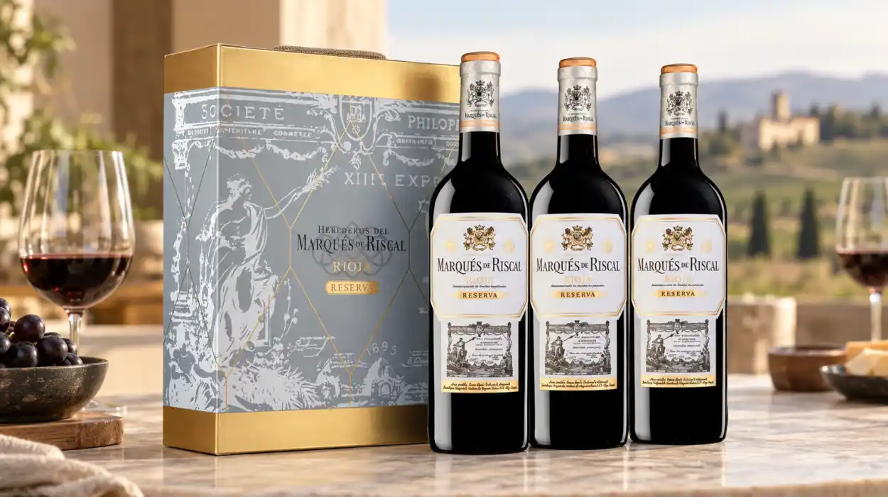 Pack x3 botellas de vino tinto Marqués de Riscal Reserva de Rioja de 750 ml
