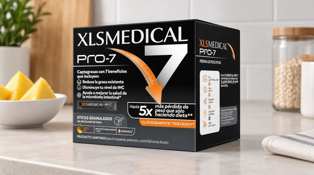 Pack x90 sticks XLS Medical Pro-7 con sabor a piña para un mes