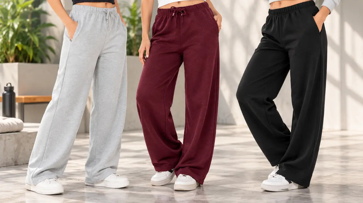 Pantalón de chándal Ross Camp de algodón y cintura alta para mujer en varios colores