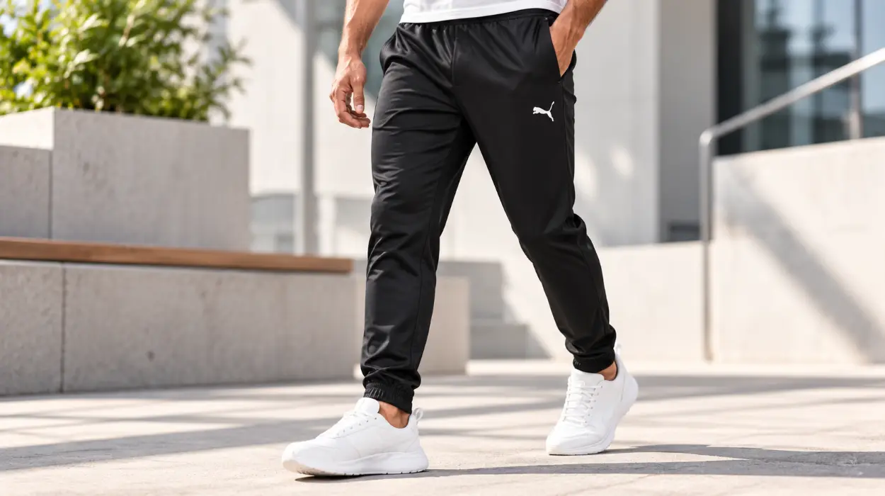Pantalón de jogging PUMA Teamrise Poly con cintura ajustable y bolsillos para hombre