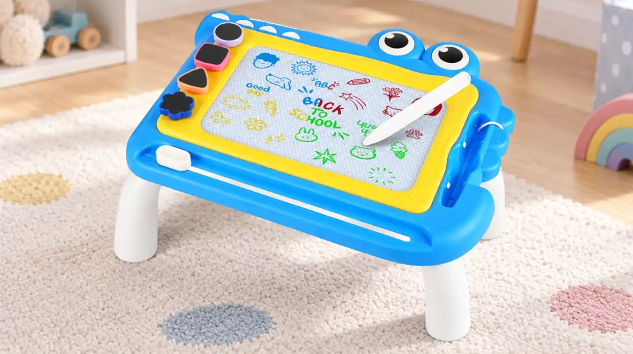 Pizarra magnética infantil Offcup con patas desmontables y bolígrafo