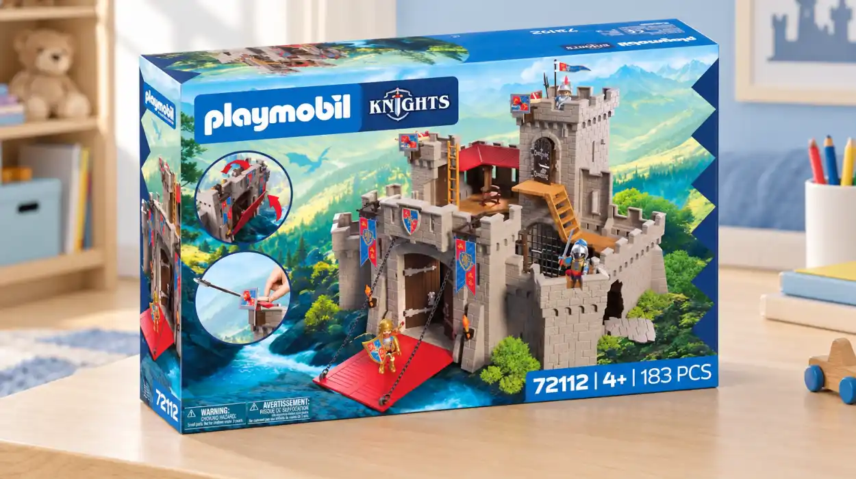 Gran Castillo Playmobil Knights Caballeros León para inventar aventuras medievales