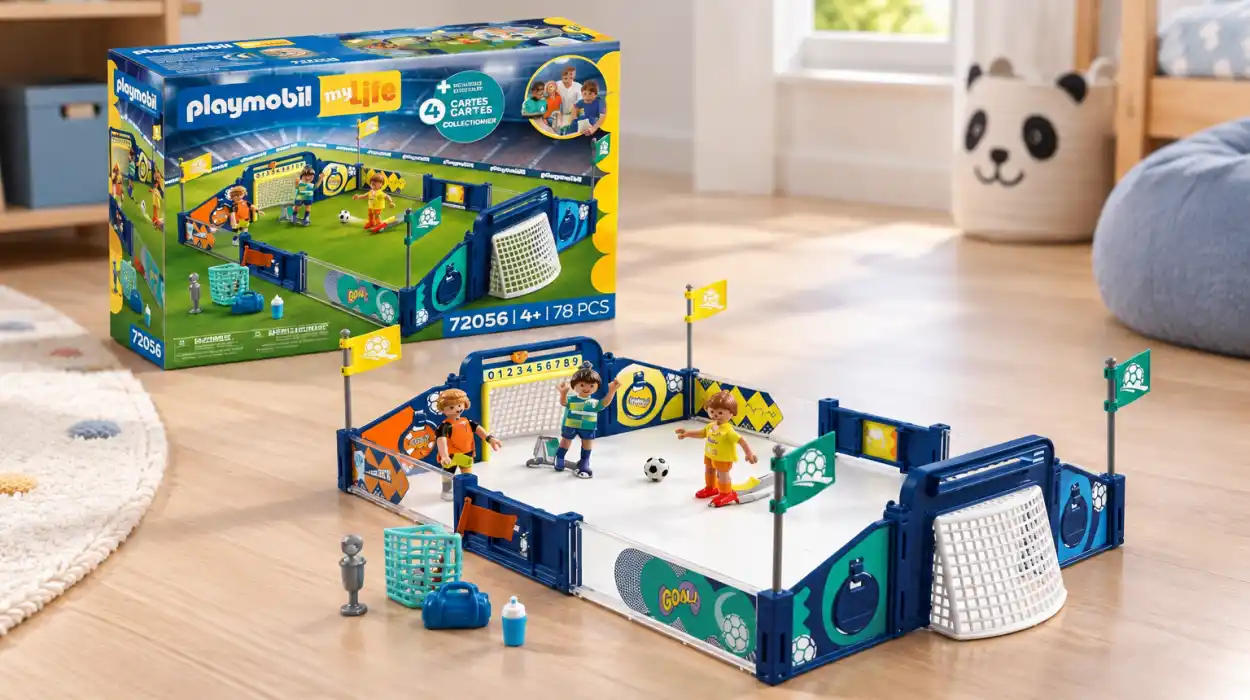 Estadio de fútbol PLAYMOBIL My Life para recrear partidos