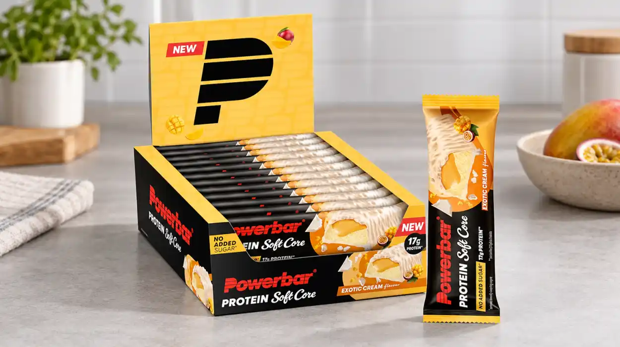 Pack x12 barritas de proteína Powerbar Soft Core Exotic Cream de 48 g