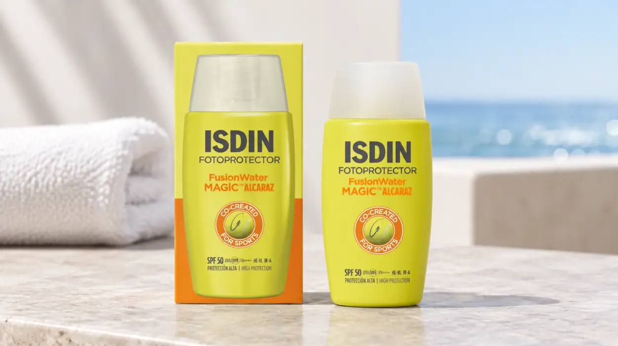 Protector solar facial ISDIN Fusion Water Magic by Alcaraz de textura ultraligera
