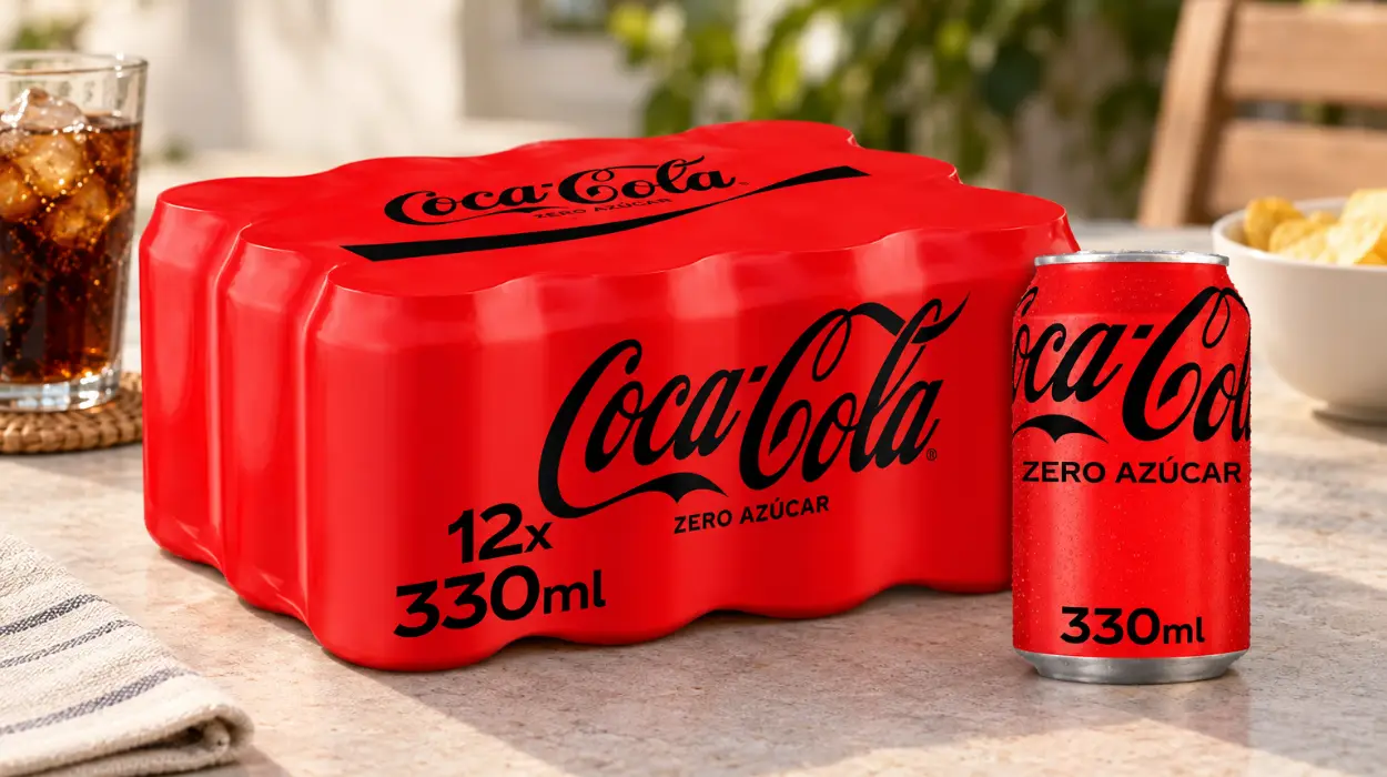 Refresco sin calorías: Coca-Cola Zero Azúcar, clásico sabor en pack de 12 latas