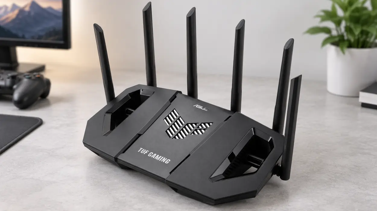 Router Wi-Fi 7 tribanda ASUS TUF Gaming BE9400 expandible