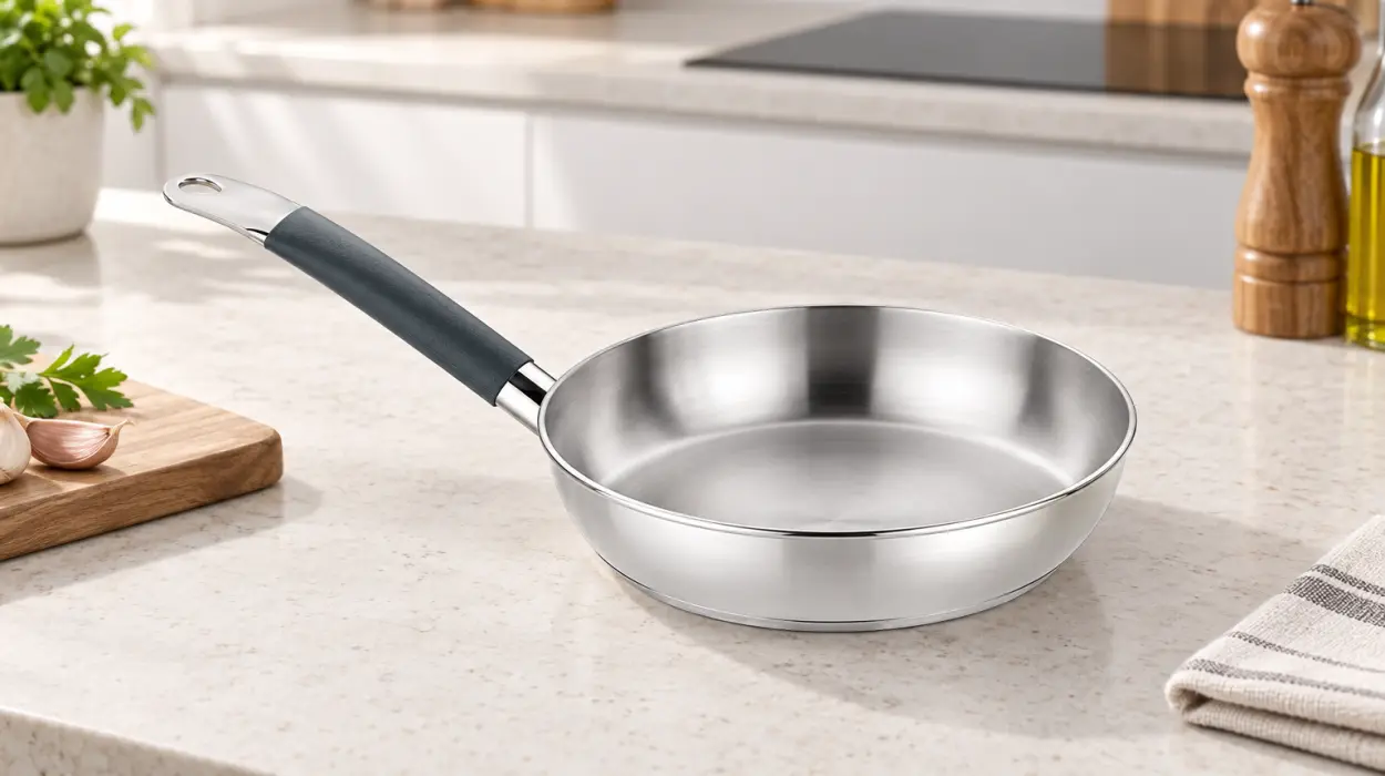 Sartén BRA Master de 24 cm de acero inoxidable sin antiadherente