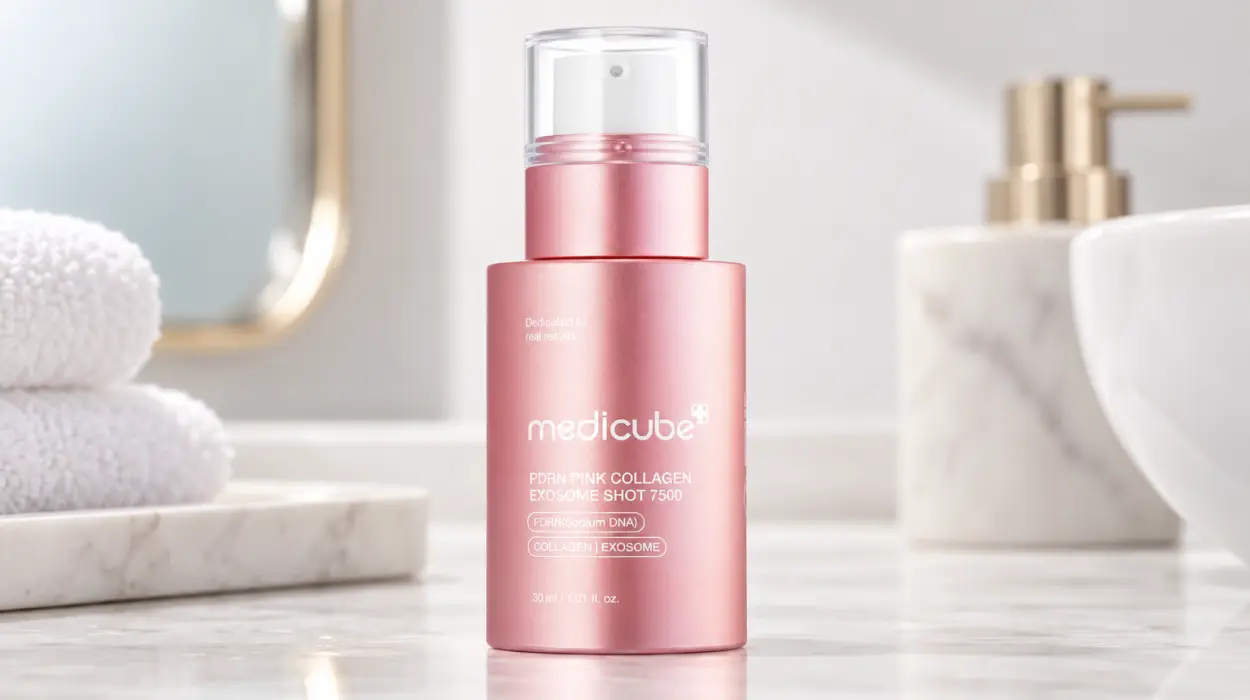 Sérum facial Medicube Exosome Shot PDRN Pink Collagen de 7.500 PPM