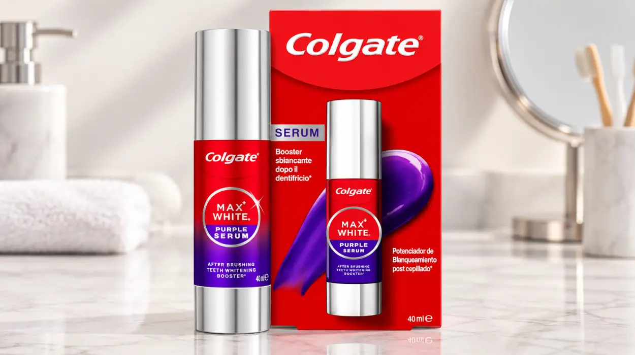 Sérum blanqueador dental Colgate Max White Morado de 40 ml para tu rutina de cuidado bucal