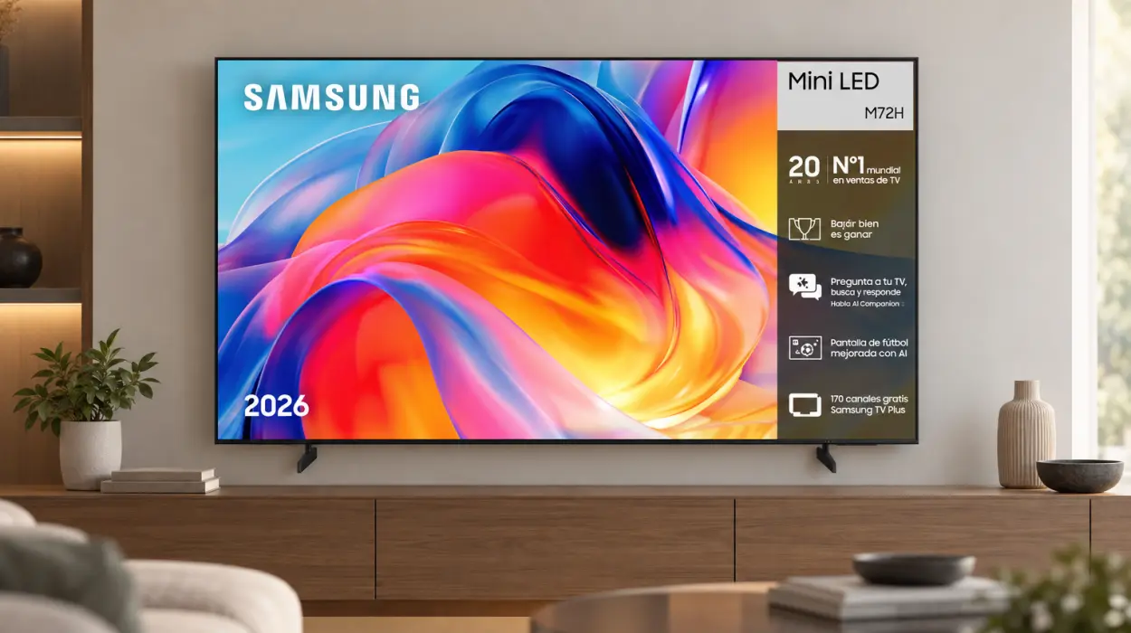 Smart TV Samsung M72H Mini LED 4K de 55"