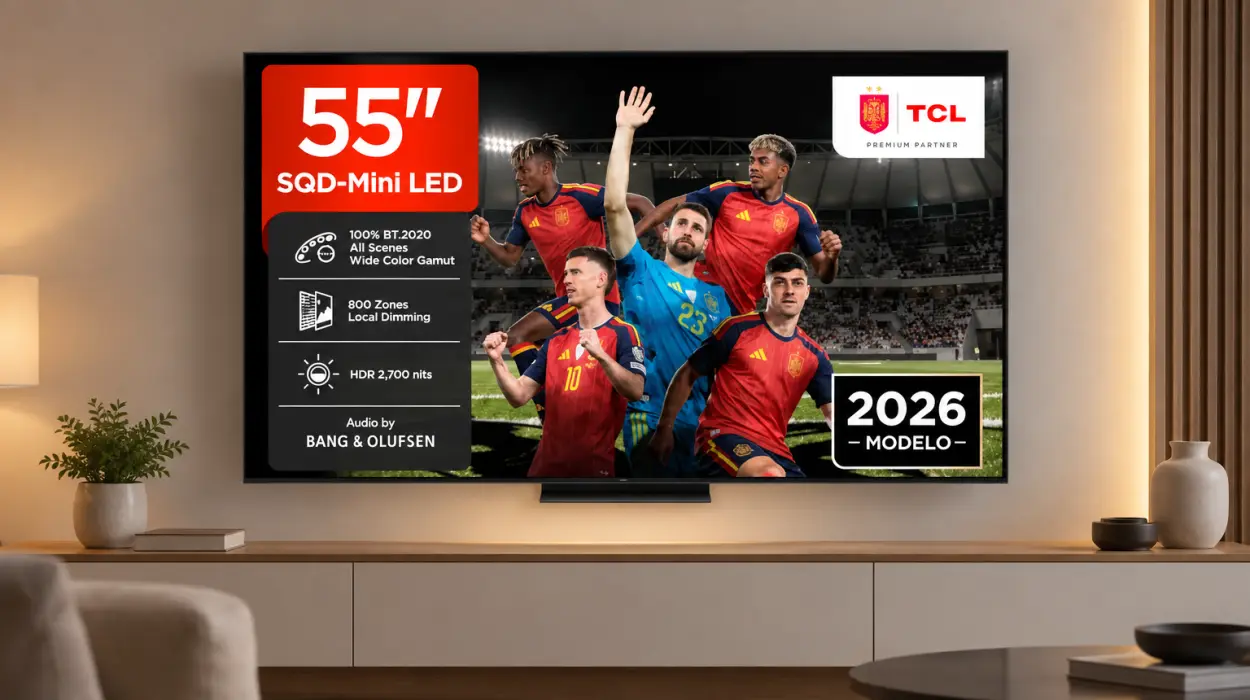 Smart TV TCL 55C7L de 55 pulgadas con SQD-Mini LED 4K y HDR10+