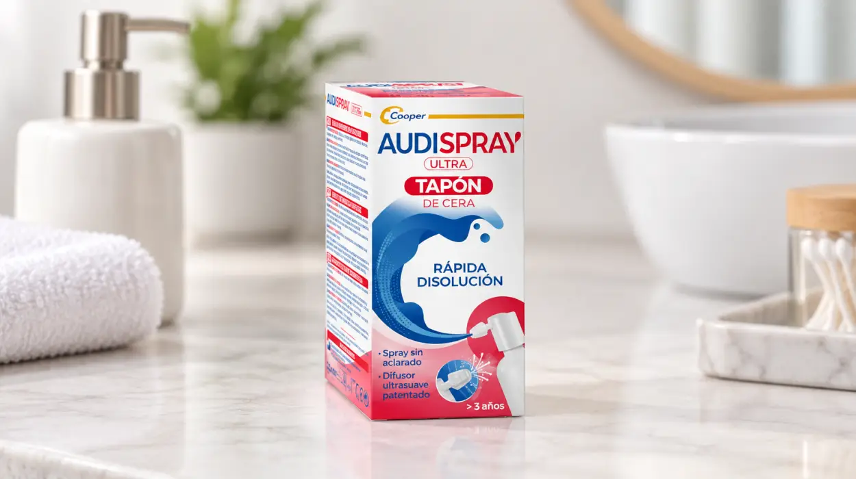 Spray Audispray Ultra para disolver tapones de cerumen