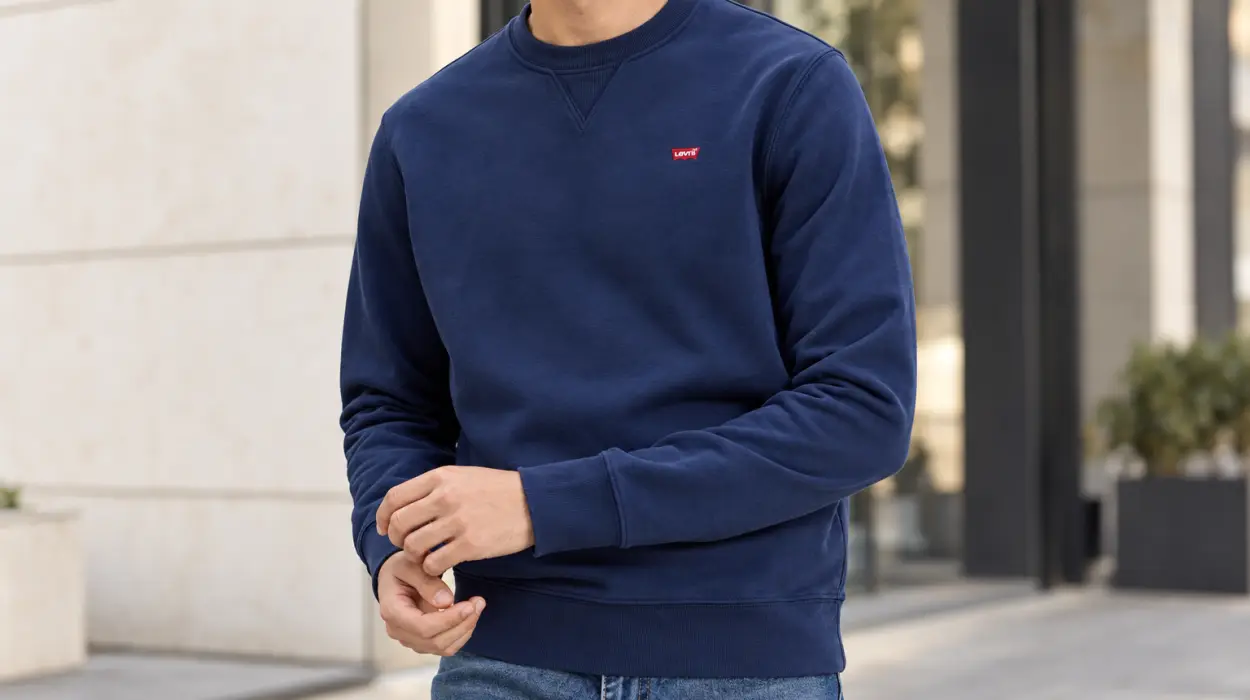 Sudadera Levi's New Crew de felpa francesa suave para hombre