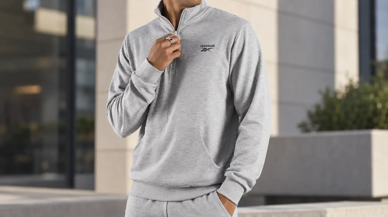Sudadera Reebok Logo Placement Quarter Zip para hombre