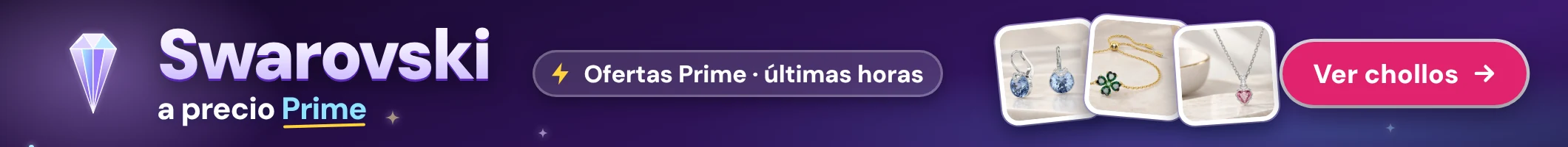 Swarovski a precio Prime: joyas y relojes en Oferta Prime