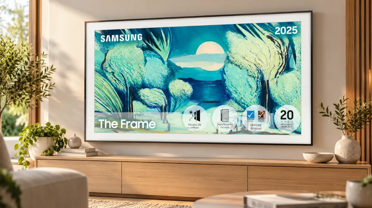 Televisor Samsung The Frame LS03F 4K de 65 pulgadas con pantalla mate y modo Arte