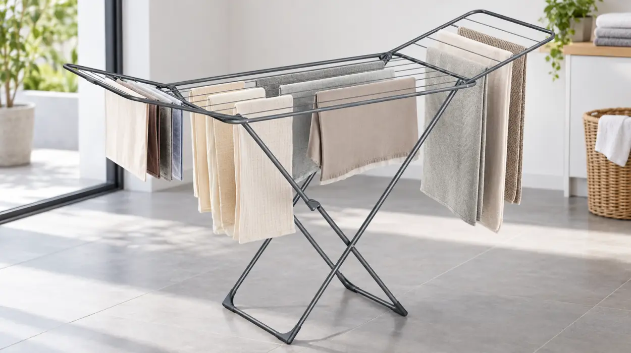 Tendedero plegable Songmics de 18 m para secar la ropa dentro o fuera de casa